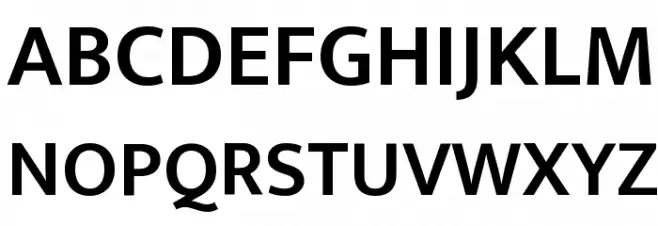Ek Mukta SemiBold 字体 大写
