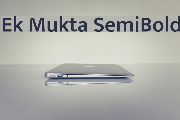 Ek Mukta SemiBold Font examples