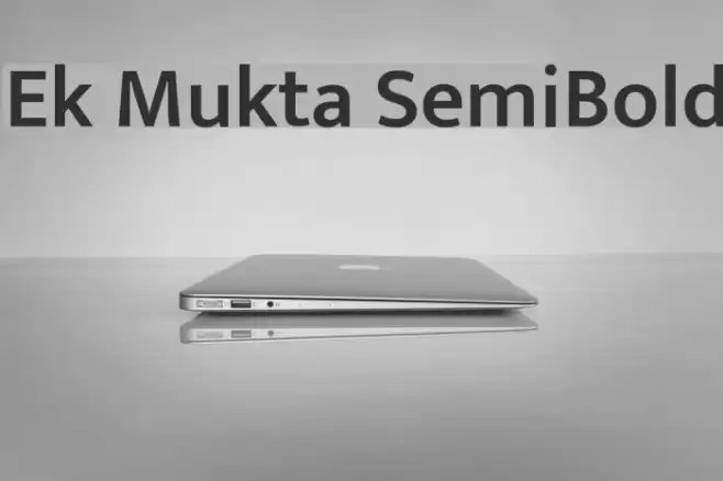 Ek Mukta SemiBold Font examples