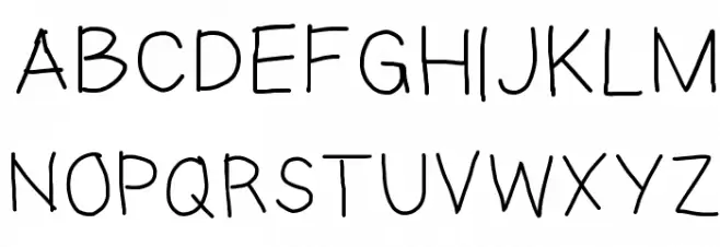 Eka's Android Handwriting Caratteri MAIUSCOLE