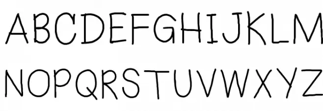 Eka's Handwriting Caratteri MAIUSCOLE