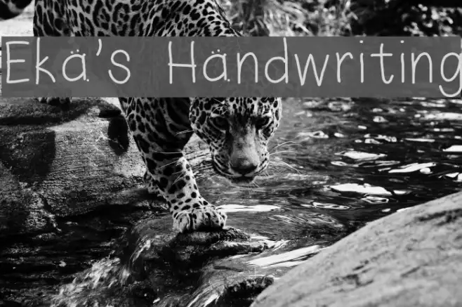 Eka's Handwriting Example 1