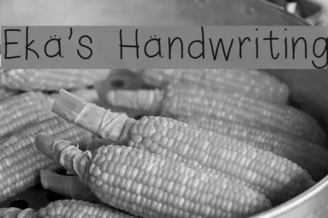 Eka's Handwriting Example 2
