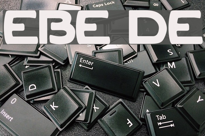 Ekberg Demo Schriftart examples