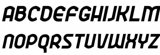 Ekela ExtraBold Italic फ़ॉन्ट अपरकेस