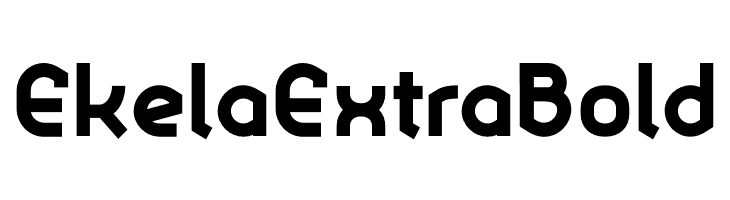 Ekela ExtraBold  Descarca Fonturi Gratis