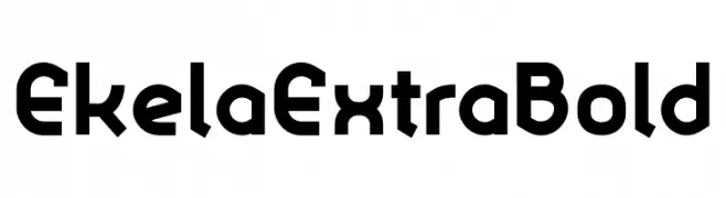 Ekela ExtraBold  免费字体下载