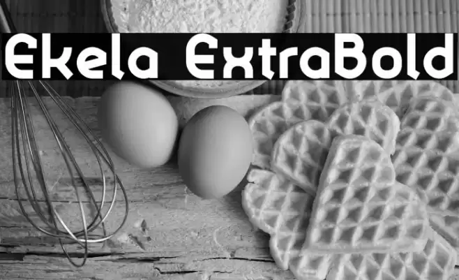 Ekela ExtraBold Font examples