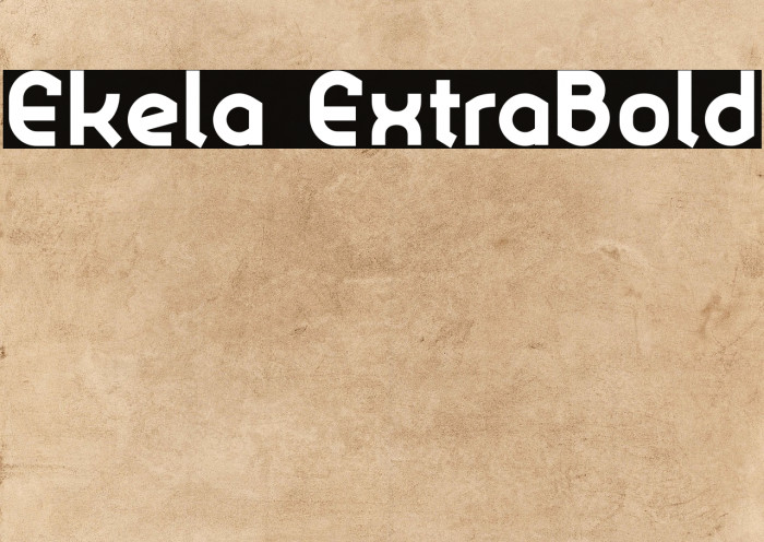 Ekela ExtraBold Example 3