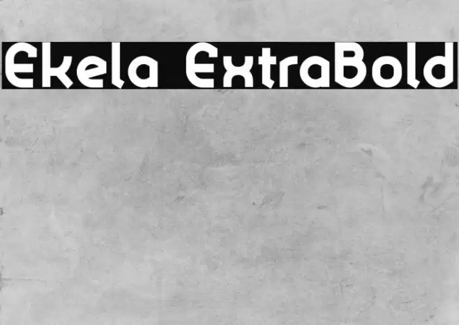 Ekela ExtraBold Font examples