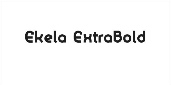 Ekela ExtraBold Logo