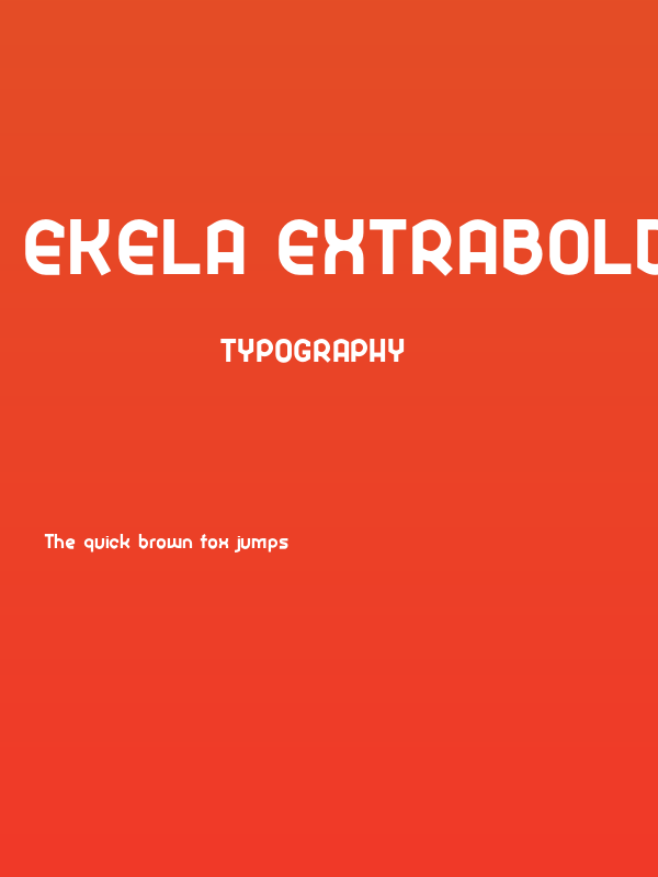 Ekela ExtraBold Poster