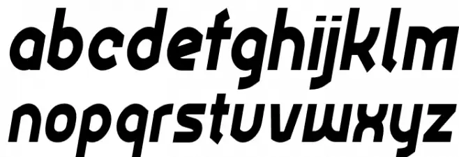 Ekela Heavy Condensed Italic 字体 小写