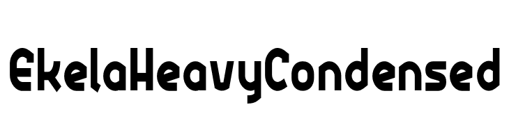 Ekela Heavy Condensed  Descarca Fonturi Gratis