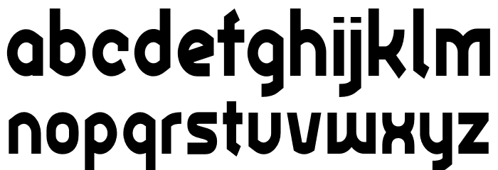 Ekela Heavy Condensed Font LOWERCASE