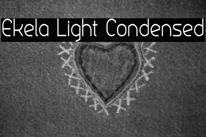 Ekela Light Condensed Font examples