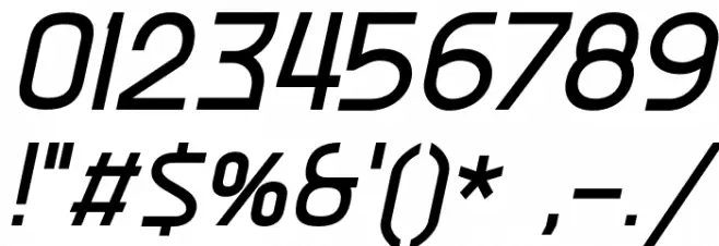 Ekela Regular Italic Font OTHER CHARS