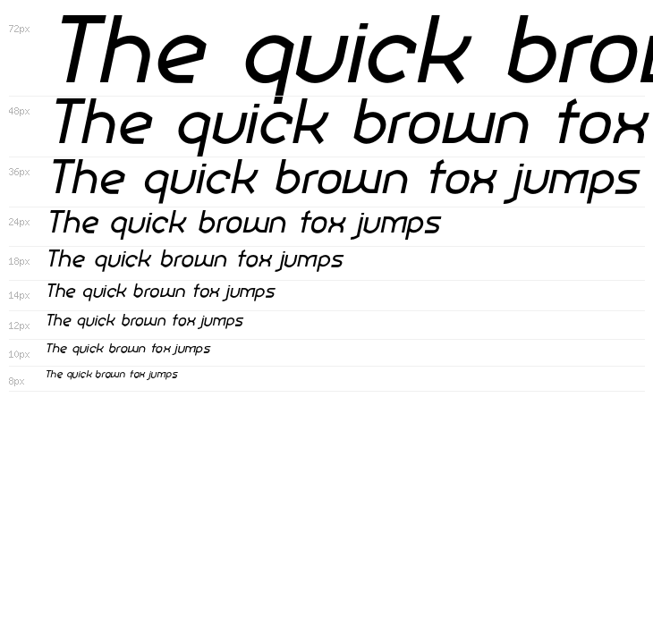 Ekela Regular Italic Waterfall