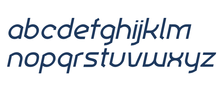 Ekela Regular Italic Lowercase