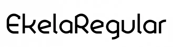 Ekela Regular  Frei Schriftart Herunterladen