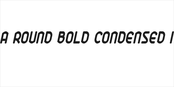 Ekela Round Bold Condensed Italic Logo