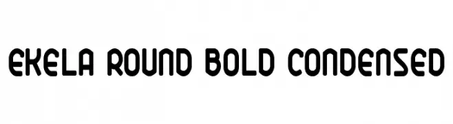 Ekela Round Bold Condensed  Frei Schriftart Herunterladen