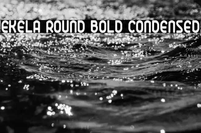 Ekela Round Bold Condensed Font examples