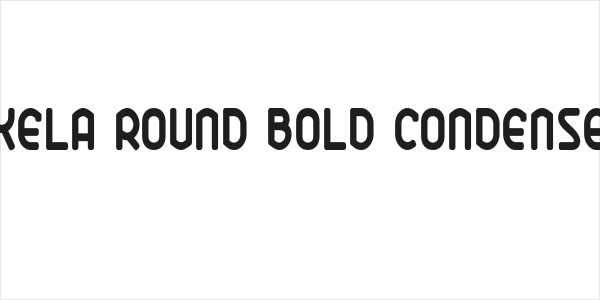 Ekela Round Bold Condensed Logo
