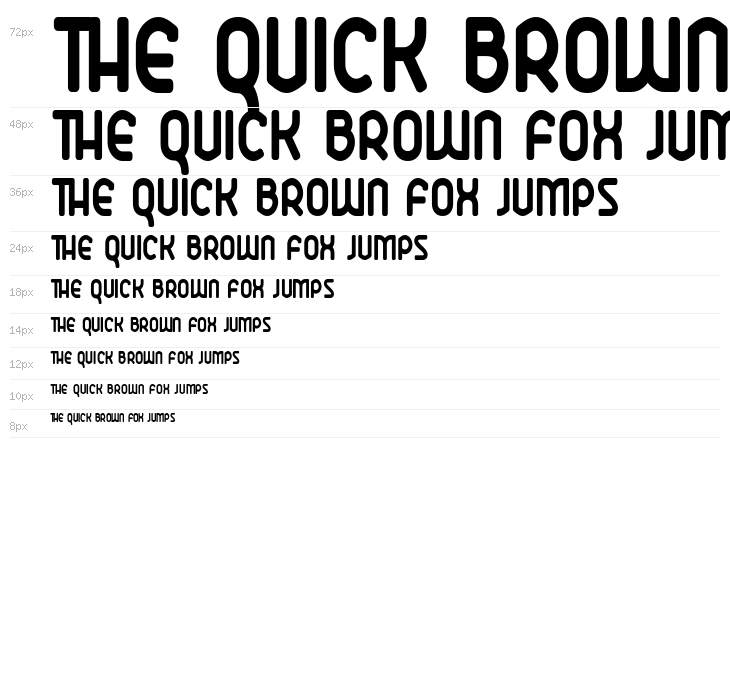 Ekela Round Bold Condensed Waterfall