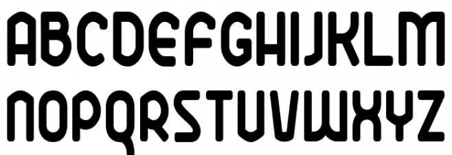 Ekela Round Bold Condensed Caratteri MINUSCOLO