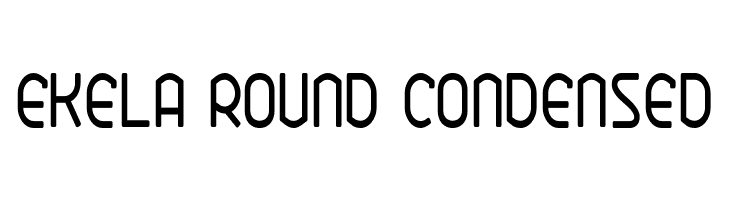 Ekela Round Condensed  नि: शुल्क फ़ॉन्ट्स डाउनलोड