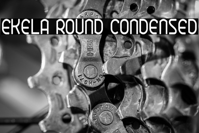 Ekela Round Condensed Example 1