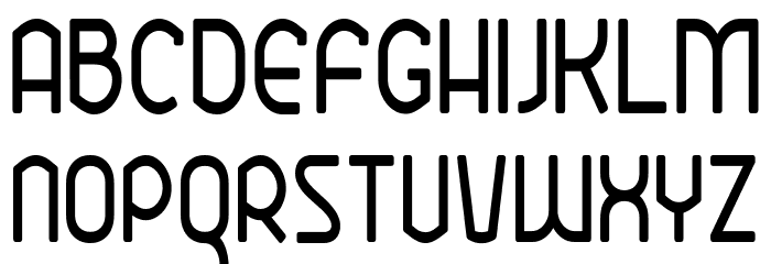 Ekela Round Condensed Font LOWERCASE