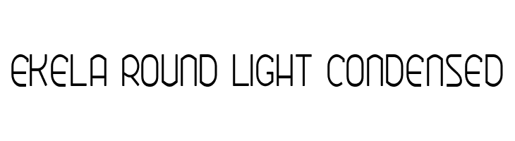 Ekela Round Light Condensed  Fuentes Gratis Descargar