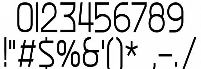 Ekela Round Light Condensed Font OTHER CHARS