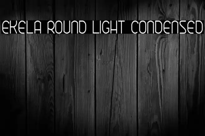 Ekela Round Light Condensed Font examples