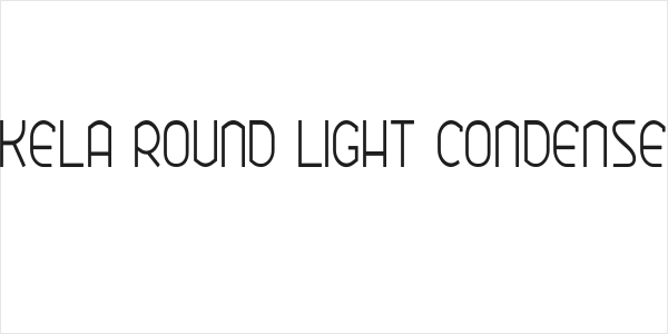 Ekela Round Light Condensed Logo