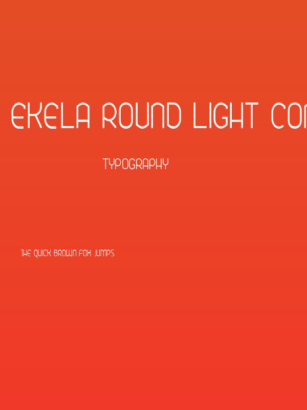 Ekela Round Light Condensed Poster