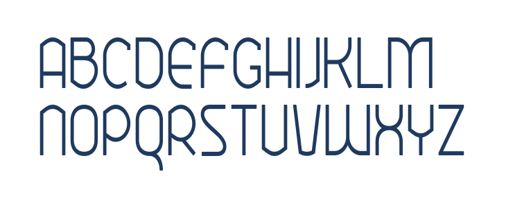 Ekela Round Light Condensed Lowercase