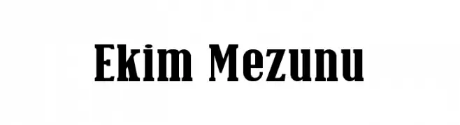 Ekim Mezunu  Descarca Fonturi Gratis