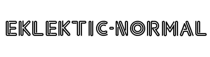 Eklektic-Normal  les polices de caractères gratuit tlcharger