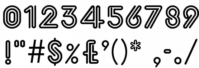 Eklektic-Normal Font OTHER CHARS