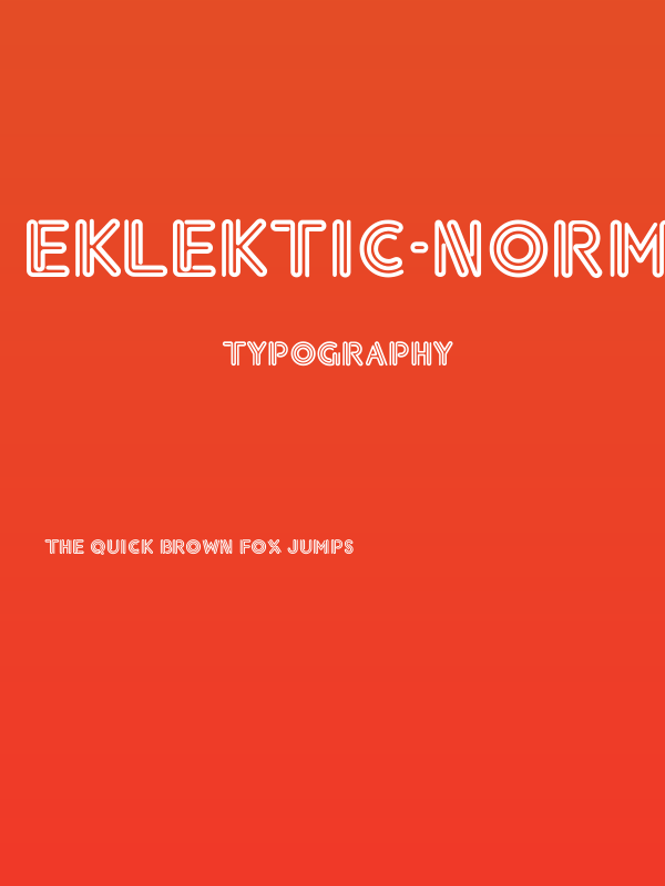 Eklektic-Normal Poster
