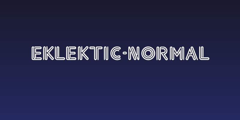 Eklektic-Normal Social Header