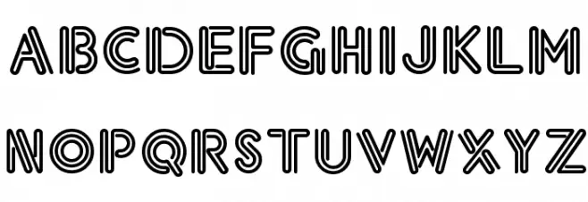Eklektic-Normal Font LOWERCASE