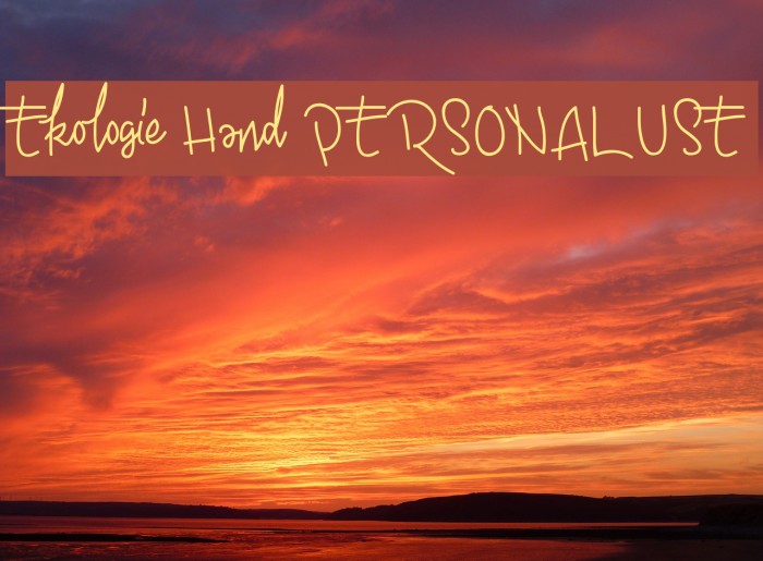 Ekologie Hand PERSONAL USE Example 1