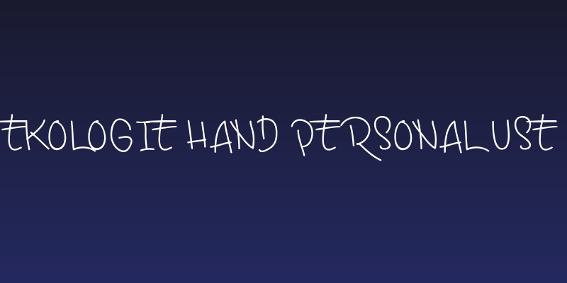 Ekologie Hand PERSONAL USE Social Header
