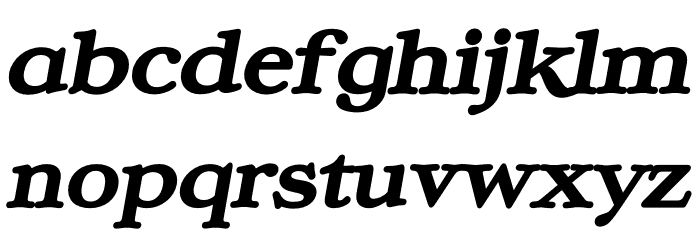 Ekorre PERSONAL USE ONLY Black Italic Font LOWERCASE