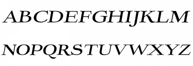 Ekorre PERSONAL USE ONLY Regular Italic Schriftart Groß