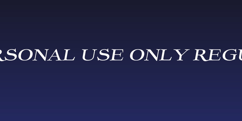Ekorre PERSONAL USE ONLY Regular Italic Social Header
